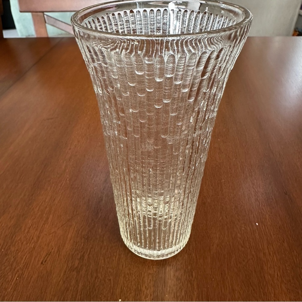 🌟3/$20🌟 Jeanette Glass Finlandia Ice Tree Bark Flared Tumbler